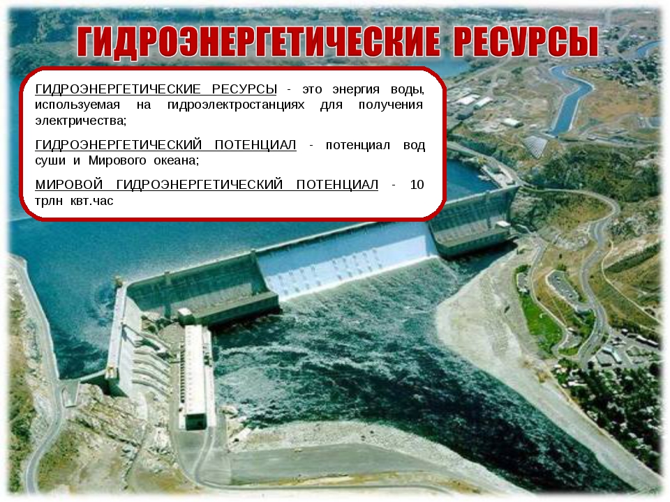 гидроэнергетические рессурсы